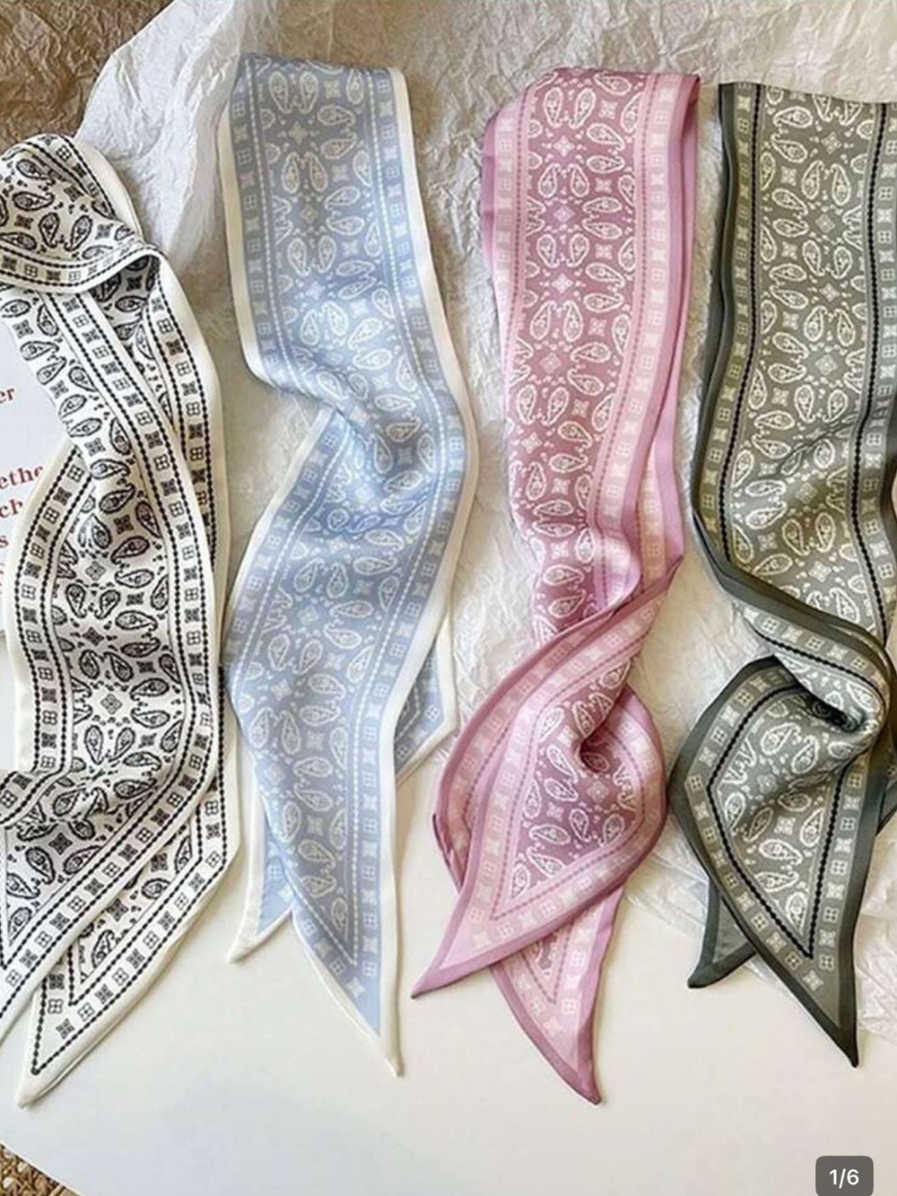 Paisley bag  Skinny Scarf Bundle